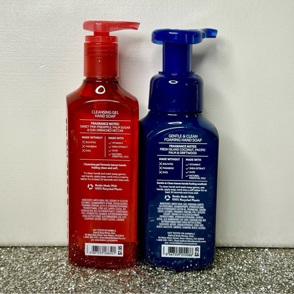 Bath & Body Works Hand Soap Pink Pineapple Sunrise & Honolulu Sun Summer Scents - Picture 4 of 5